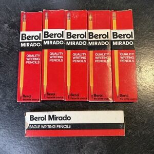 Vintage Berol Mirado Wood Writing Pencils 174-1.5, 174-2, 174-2.5 61 Pencils